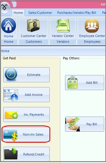 non invoice sales
