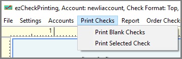print check menu