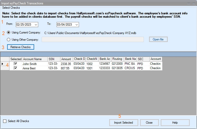 import transactions