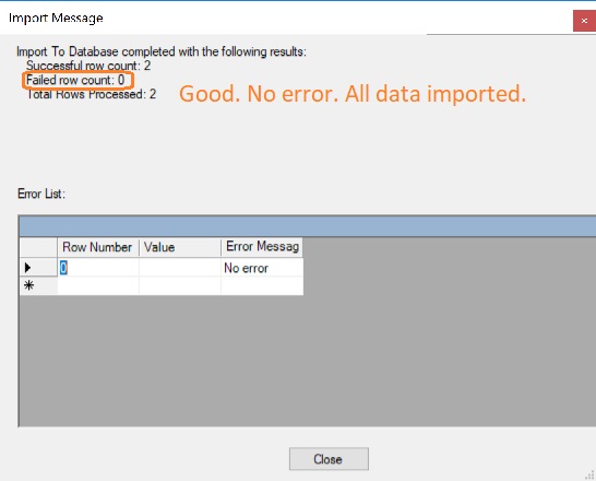 import clients result