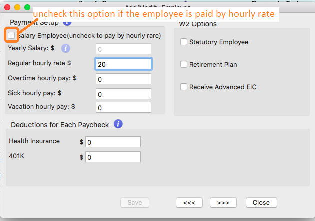 employee pay rate