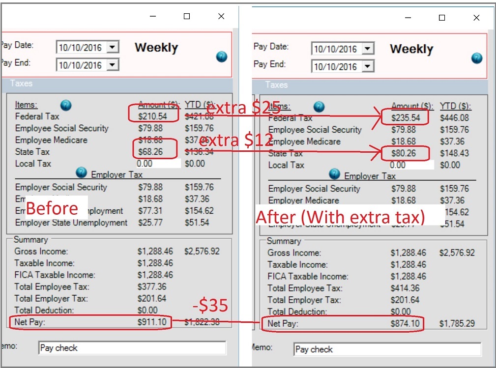 paycheck tax option