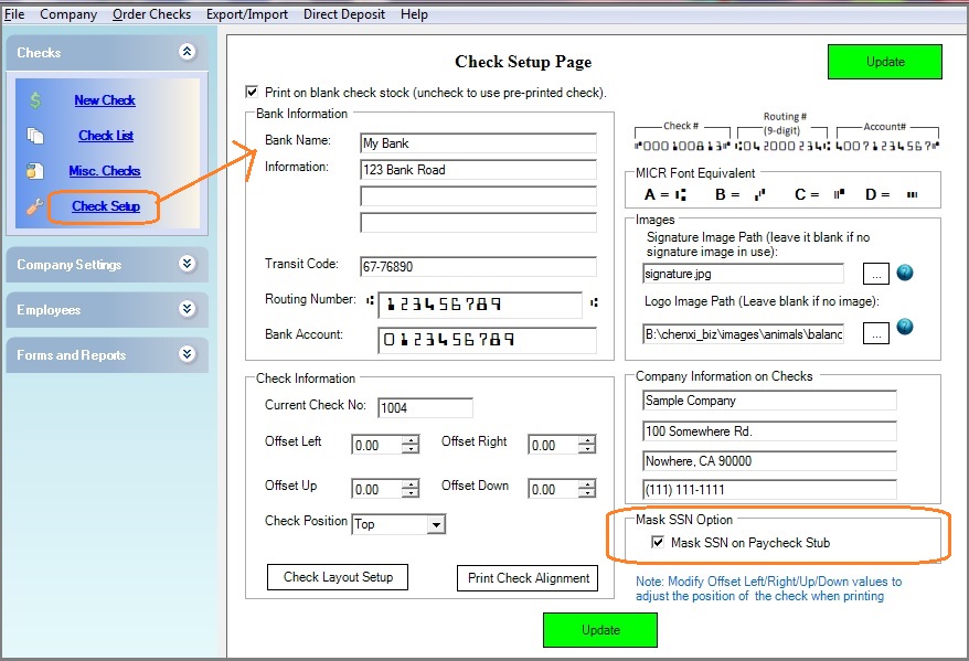 hide social security number on paycheck stubs